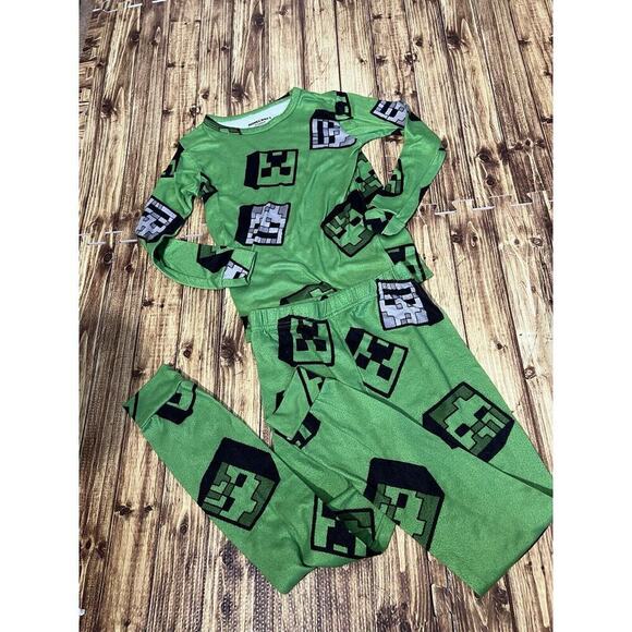 Minecraft Creeper Mojang Pajama Set Boys - Picture 2 of 6